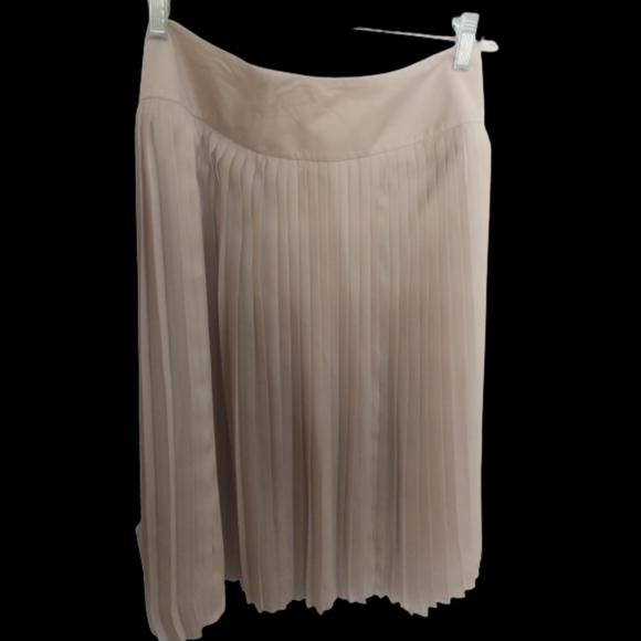 Accordion Pleated Skirt Tan - Picture 3 of 8